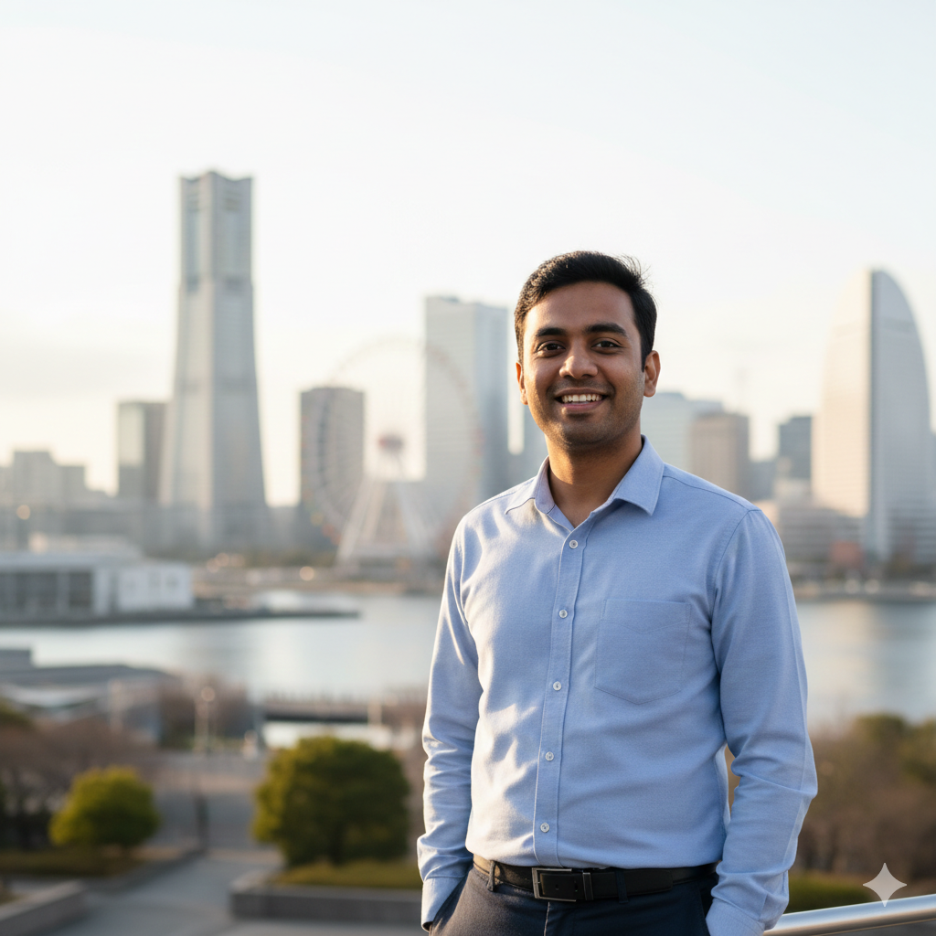 Raju Ahmed - Working in Yokohama